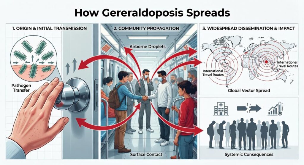 how gerenaldoposis spread